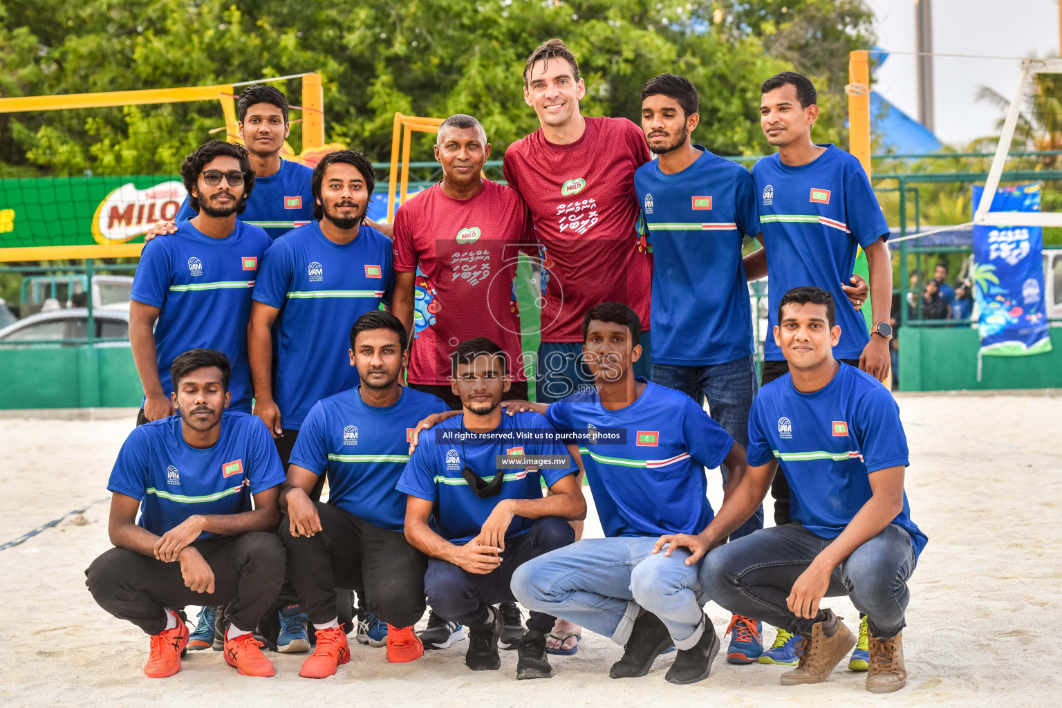 Vollyball players trainning session with Giba Photos by Nausham waheed