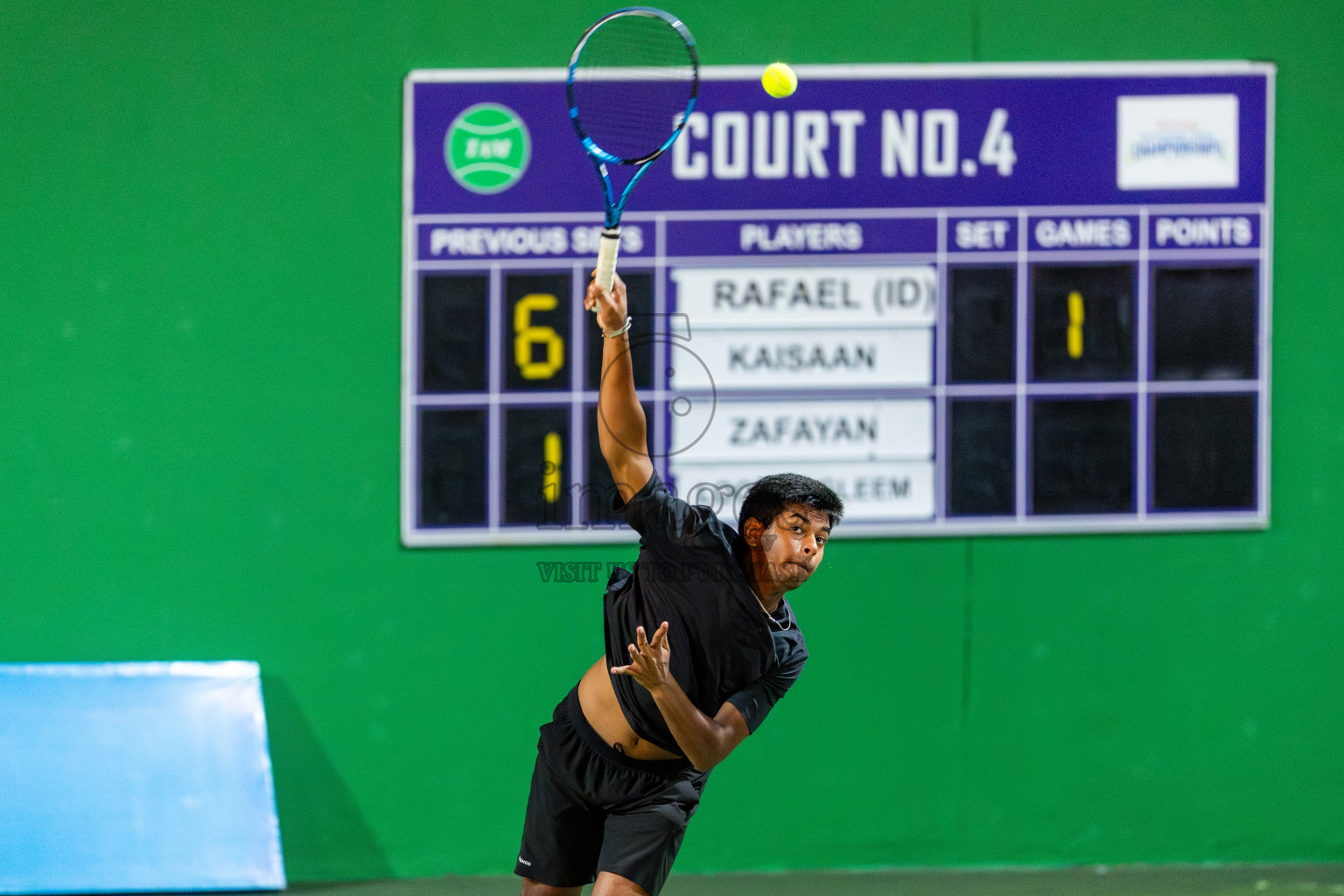 Day 8 of ATF Maldives Junior Open Tennis was held in Male' Tennis Court, Male', Maldives on Thursday, 19th December 2024. Photos: Nausham Waheed/ images.mv