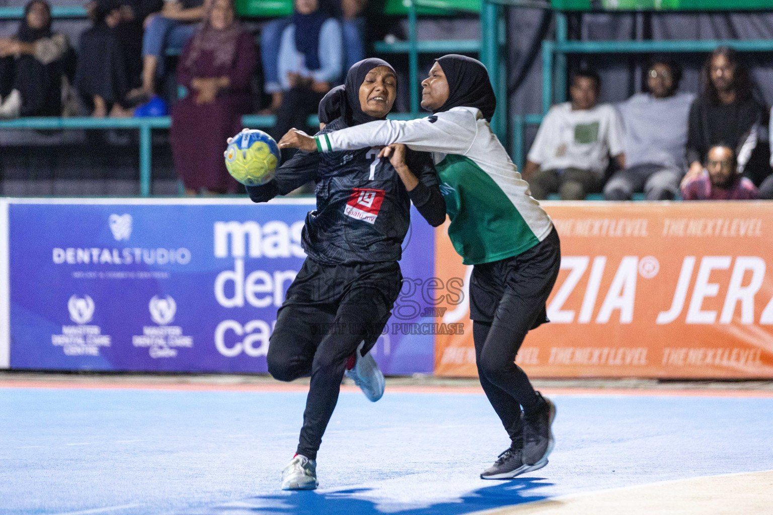 Day 18 of 10th National Handball Tournament 2023, held in Handball ground, Male', Maldives on Sunday, 17th December 2023 Photos: Nausham Waheed/ Images.mv