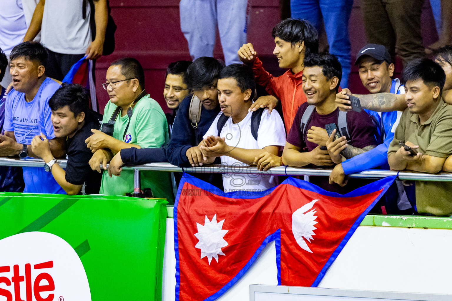 Nepal vs Sri Lanka in Day 1 of CAVA U20 Woman's Volleyball Championship 2024 was held in Social Center, Male', Maldives on 18th July 2024. Photos: Nausham Waheed / images.mv