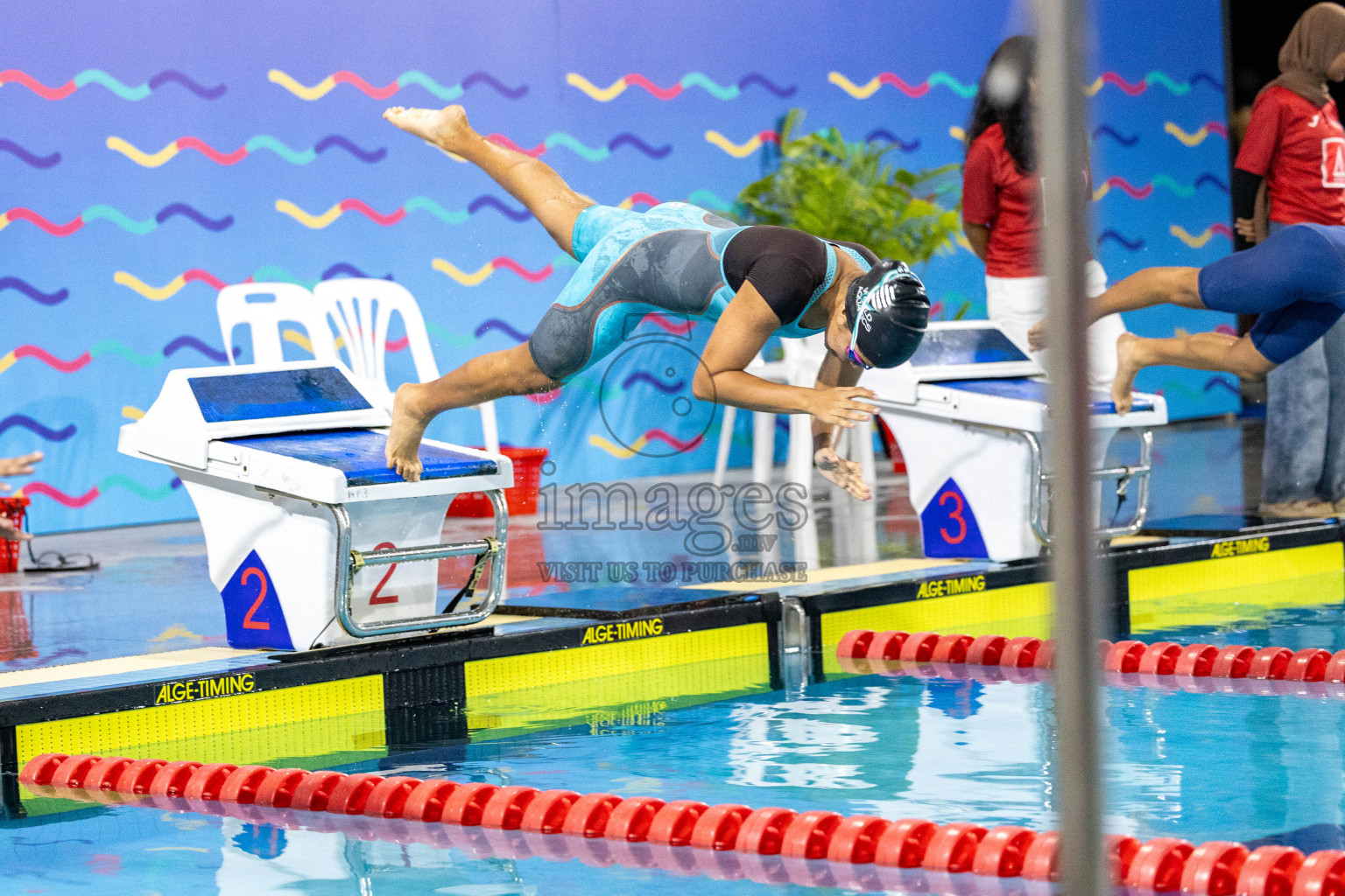 Day 7 of National Swimming Competition 2024 held in Hulhumale', Maldives on Thursday, 19th December 2024.
Photos: Ismail Thoriq / images.mv