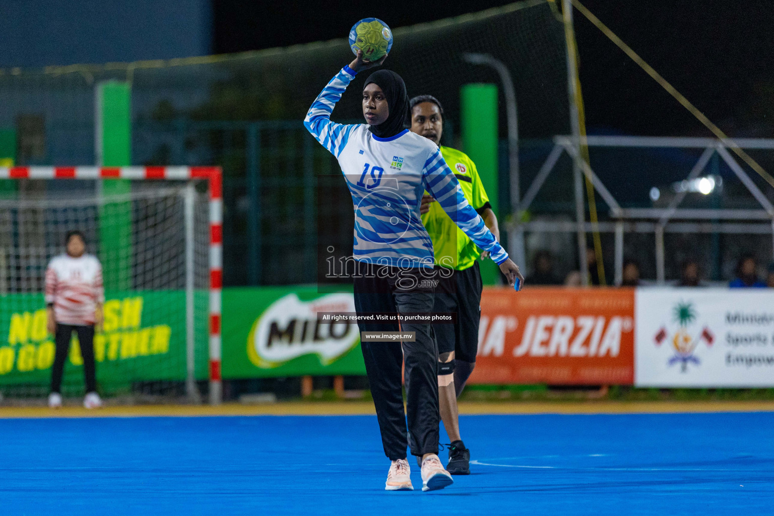 Quarter Final of 7th Inter-Office/Company Handball Tournament 2023, held in Handball ground, Male', Maldives on Friday, 20th October 2023 Photos: Nausham Waheed/ Images.mv