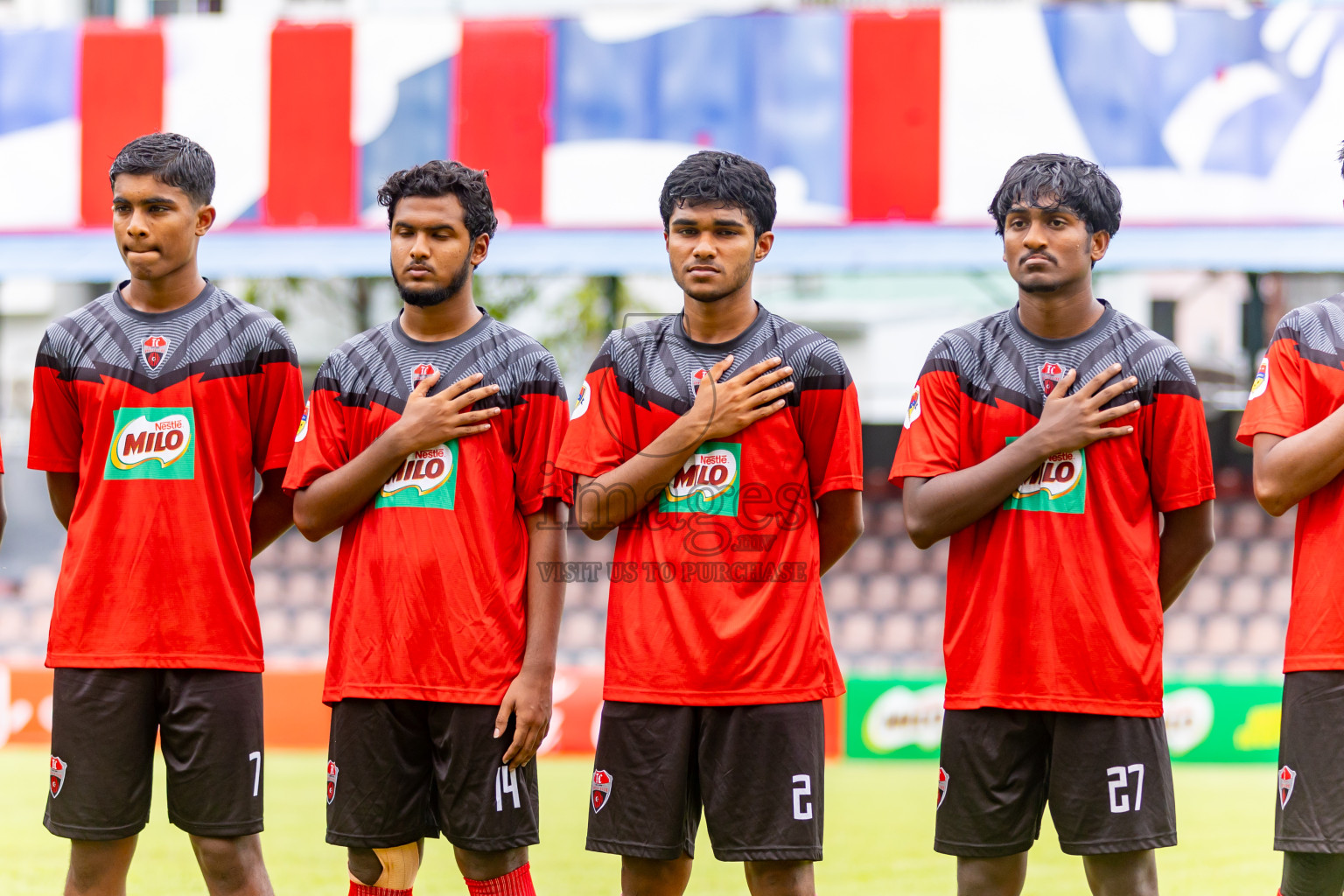 TC Sports Club vs Super United Sports in Day 5 of Under 19 Youth Championship 2024 was held at National Stadium in Male', Maldives on Sunday, 23rd June 2024. Photos: Nausham Waheed / images.mv