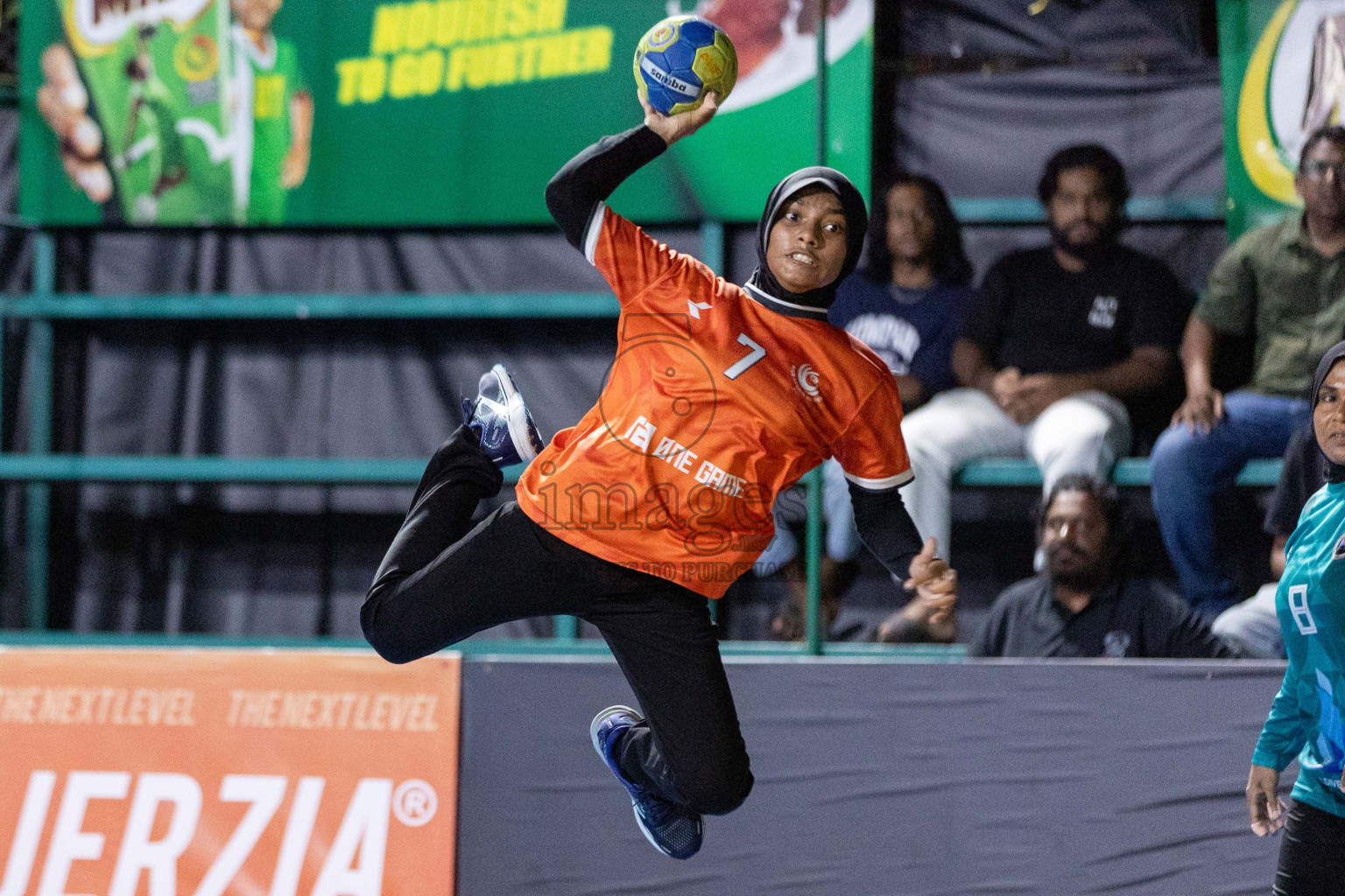 Day 7 of 10th National Handball Tournament 2023, held in Handball ground, Male', Maldives on Sunday, 4th December 2023 Photos: Nausham Waheed/ Images.mv