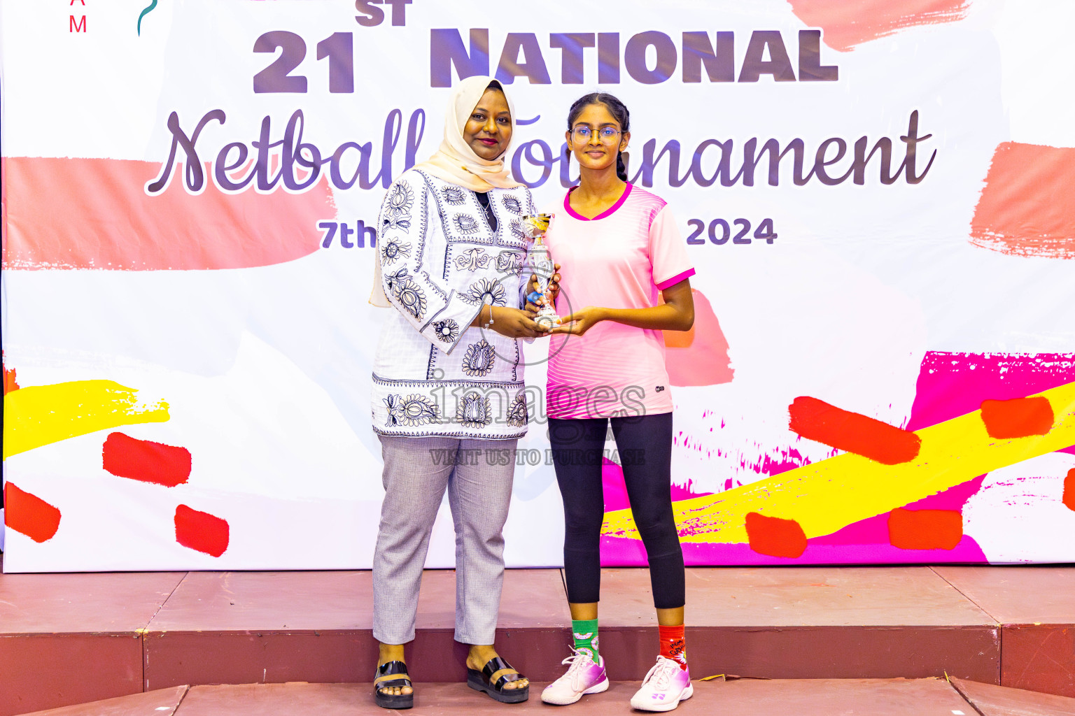 Sports Club Skylark vs Youth United Sports Club in Final of 21st National Netball Tournament was held in Social Canter at Male', Maldives on Monday, 13th May 2024. Photos: Nausham Waheed / images.mv