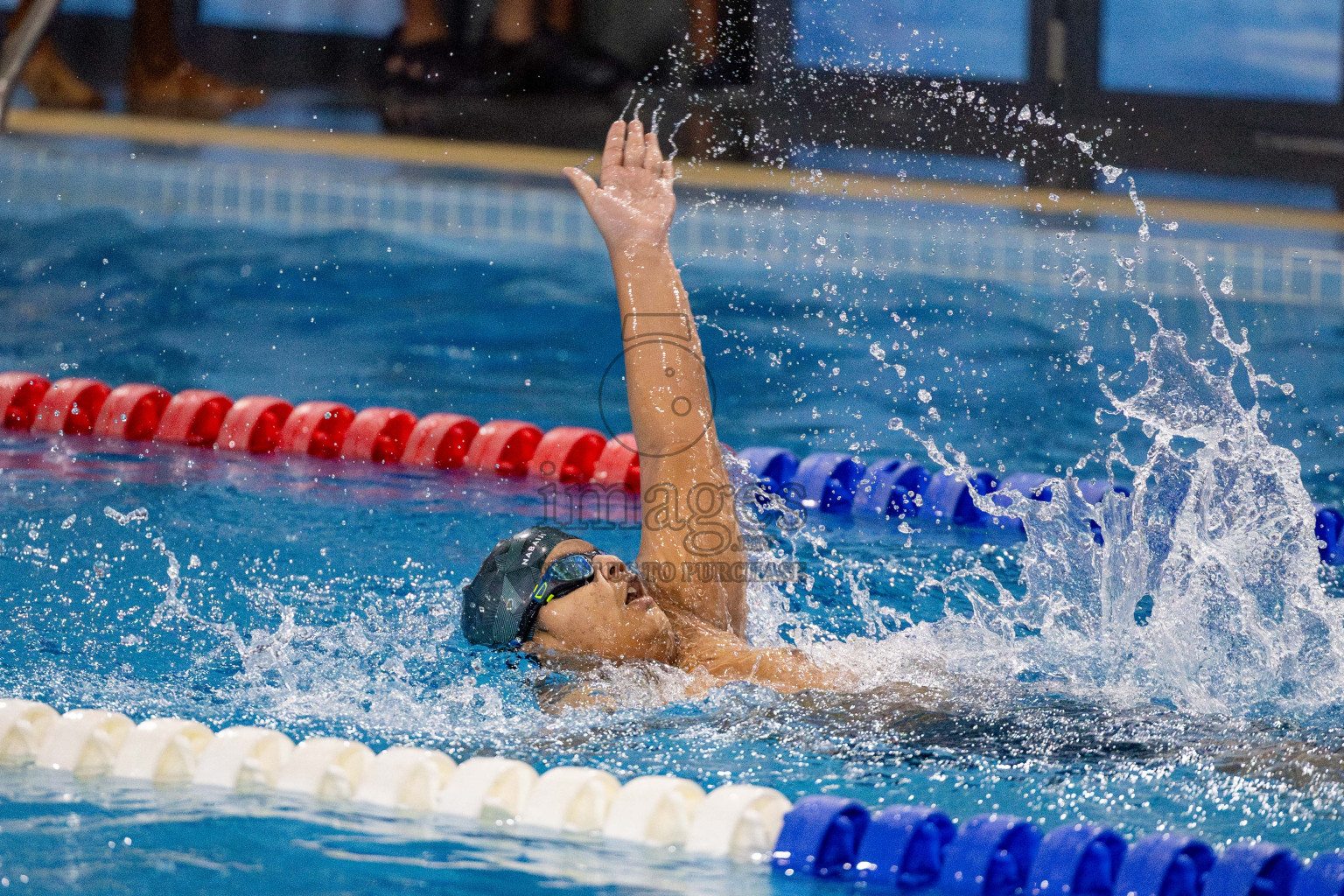 Day 4 of National Swimming Championship 2024 held in Hulhumale', Maldives on Monday, 16th December 2024. Photos: Hassan Simah / images.mv