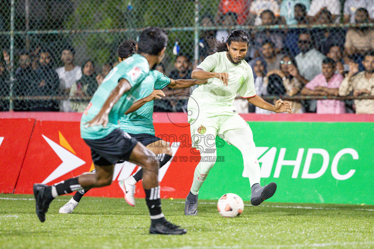 RRC vs Customs RC in Day 7 of Club Maldives Cup 2025 was held in Rehendhi Futsal Ground, Hulhumale', Maldives on Tuesday, 7 October 2025. 
Photos: Hassan Simah / images.mv