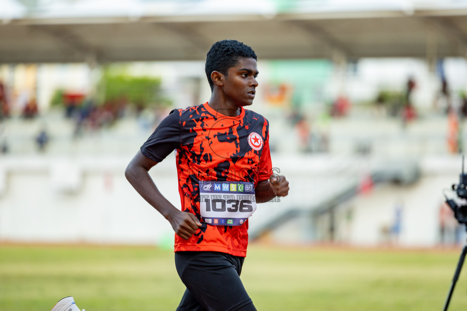 Day 2 of MWSC Interschool Athletics Championships 2024 held in Hulhumale Running Track, Hulhumale, Maldives on Sunday, 10th November 2024. 
Photos by: Hassan Simah / Images.mv