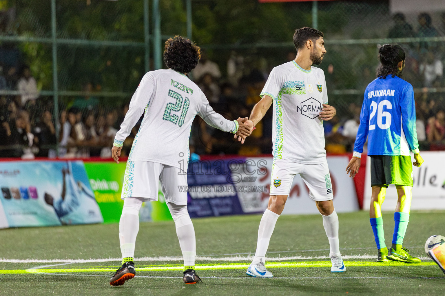 WAMCO vs STELCO RC in the Semi Finals of Club Maldives Cup 2024 held in Rehendi Futsal Ground, Hulhumale', Maldives on Monday, 14th October 2024. 
Photos: Hassan Simah / images.mv