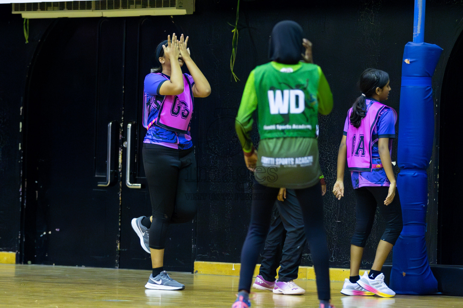N Sports Academy B vs FIONTI Sports Club in Day 1 of 3rd Junior Championship - Netball association of Maldives, held at Social Center on 19th January 2025 . Photos by Shuu Abdul Sattar