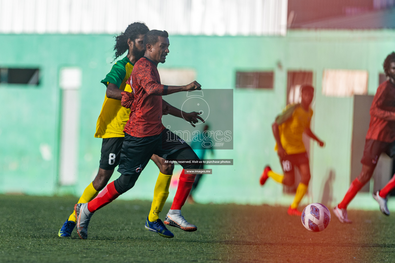 Little Town Sports vs  Lorenzo Sports Club in the 2nd Division 2022 on 16th July 2022, held in National Football Stadium, Male', Maldives Photos: Hassan Simah / Images.mv