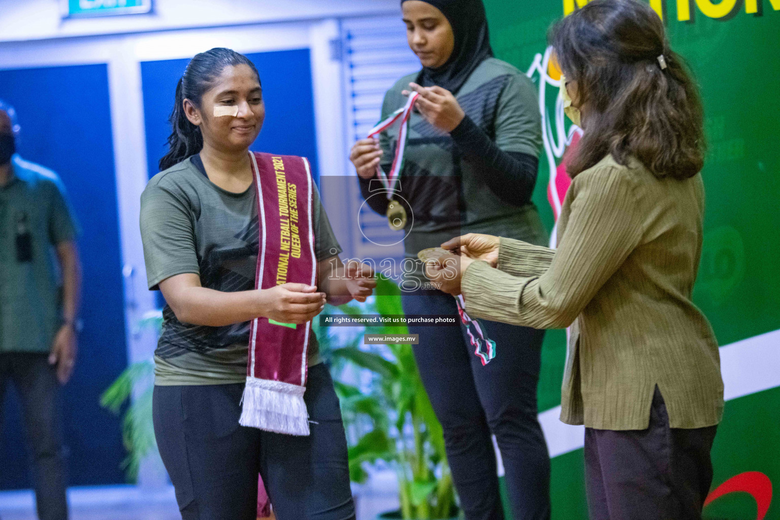 Kulhudhuffushi Youth & R.C vs Club Green Streets in the Finals of Milo National Netball Tournament 2021 (Women's) held on 5th December 2021 in Male', Maldives Photos: Ismail Thoriq / images.mv