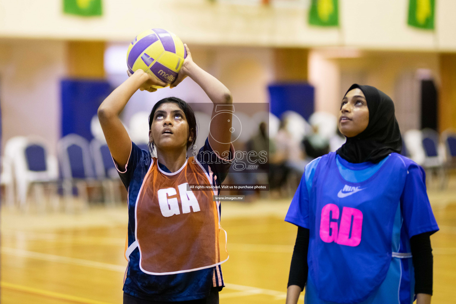 Milo National Netball Tournament 1st December 2021 at Social Center Indoor Court, Male, Maldives. Photos: Maanish/ Images Mv