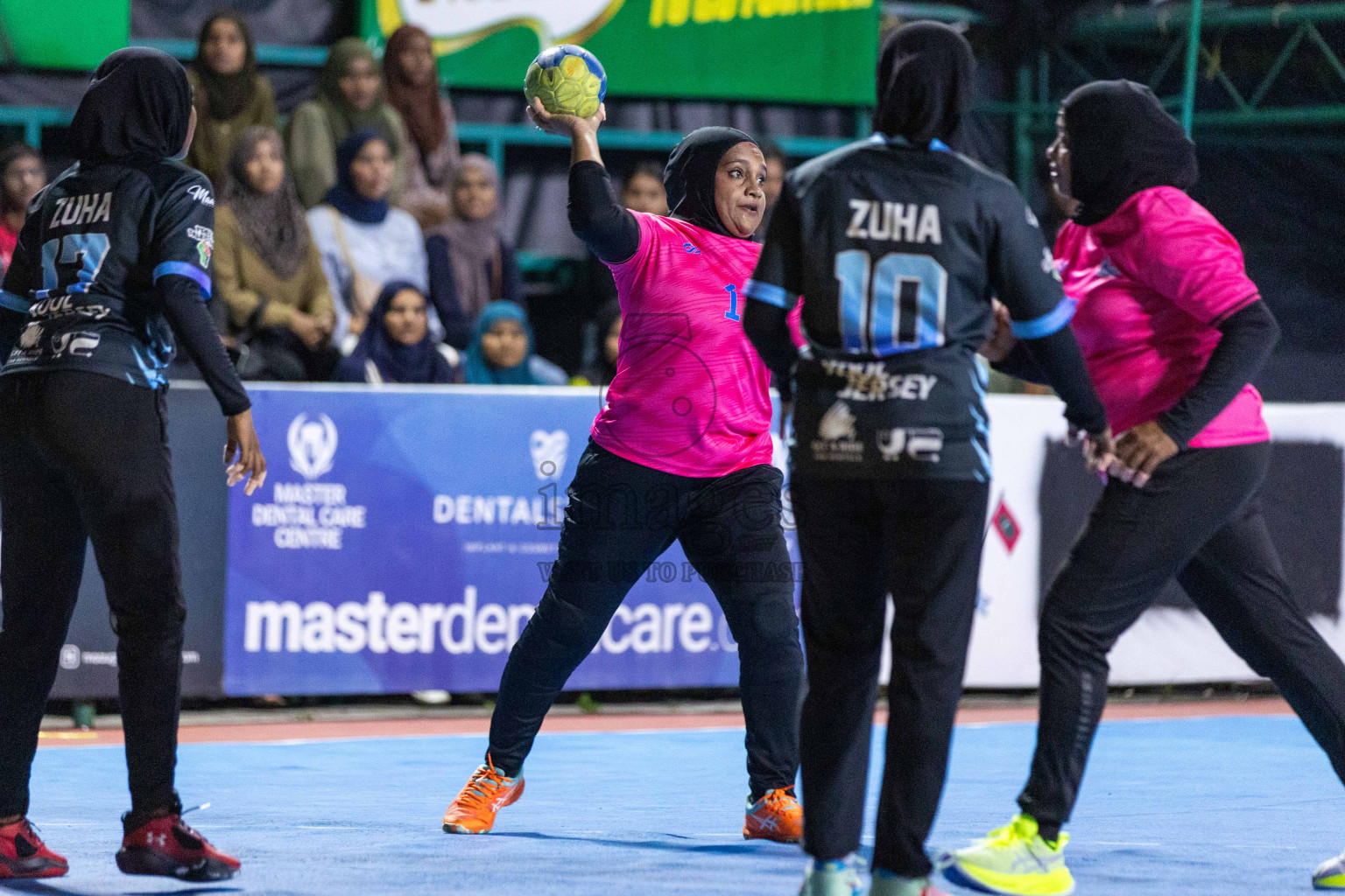 Day 18 of 10th National Handball Tournament 2023, held in Handball ground, Male', Maldives on Sunday, 17th December 2023 Photos: Nausham Waheed/ Images.mv