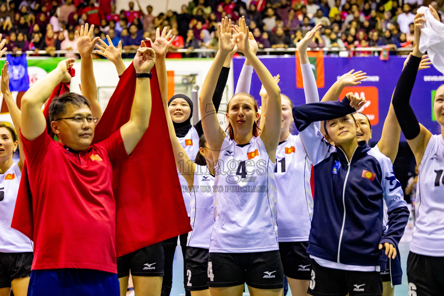 Final of CAVA Woman's Volleyball Challenge Cup 2024 was held in Social Center, Male', Maldives on Wednesday, 11th September 2024. Photos: Nausham Waheed / images.mv