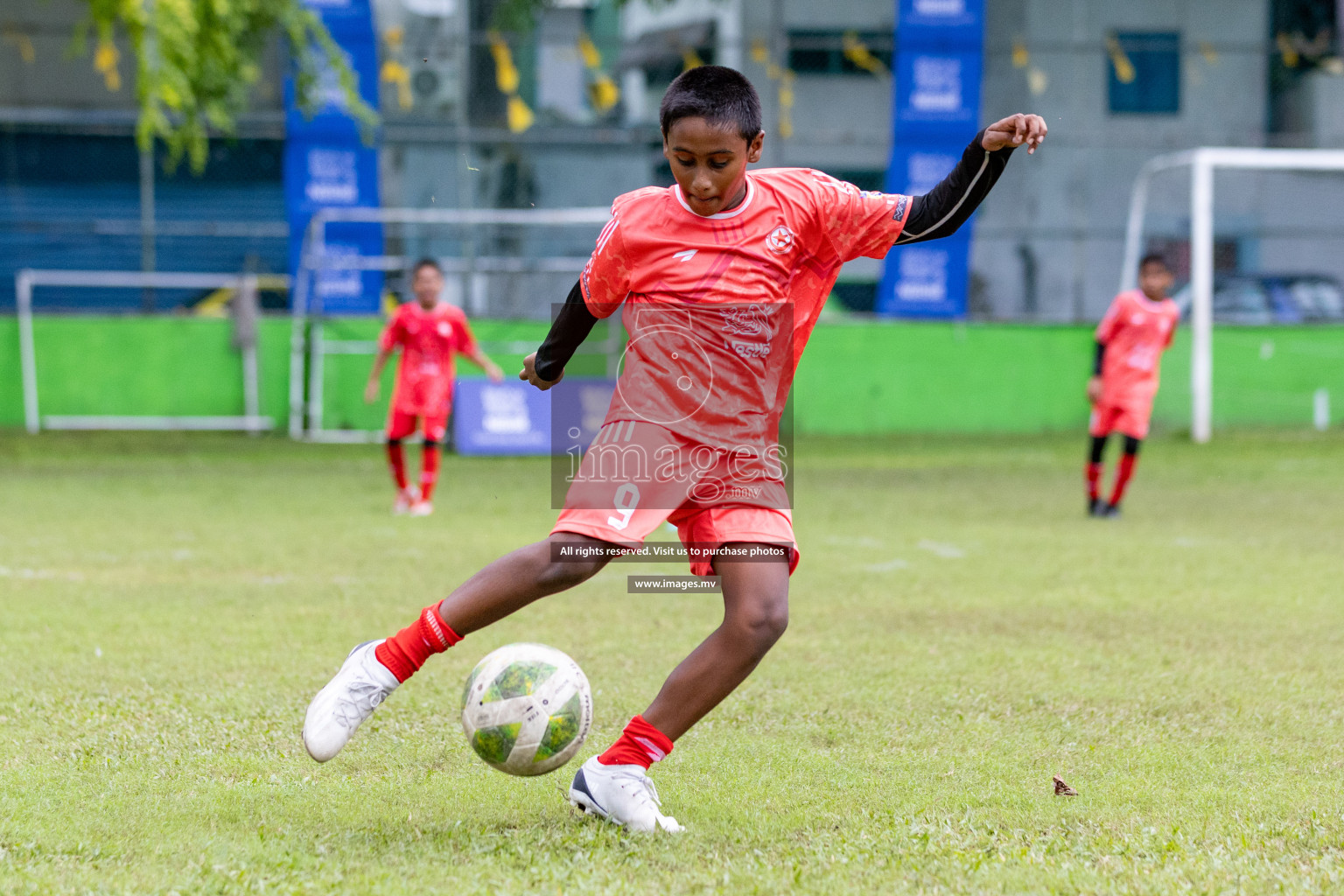 Day 1 of Milo kids football fiesta, held in Henveyru Football Stadium, Male', Maldives on Wednesday, 11th October 2023 Photos: Nausham Waheed/ Images.mv