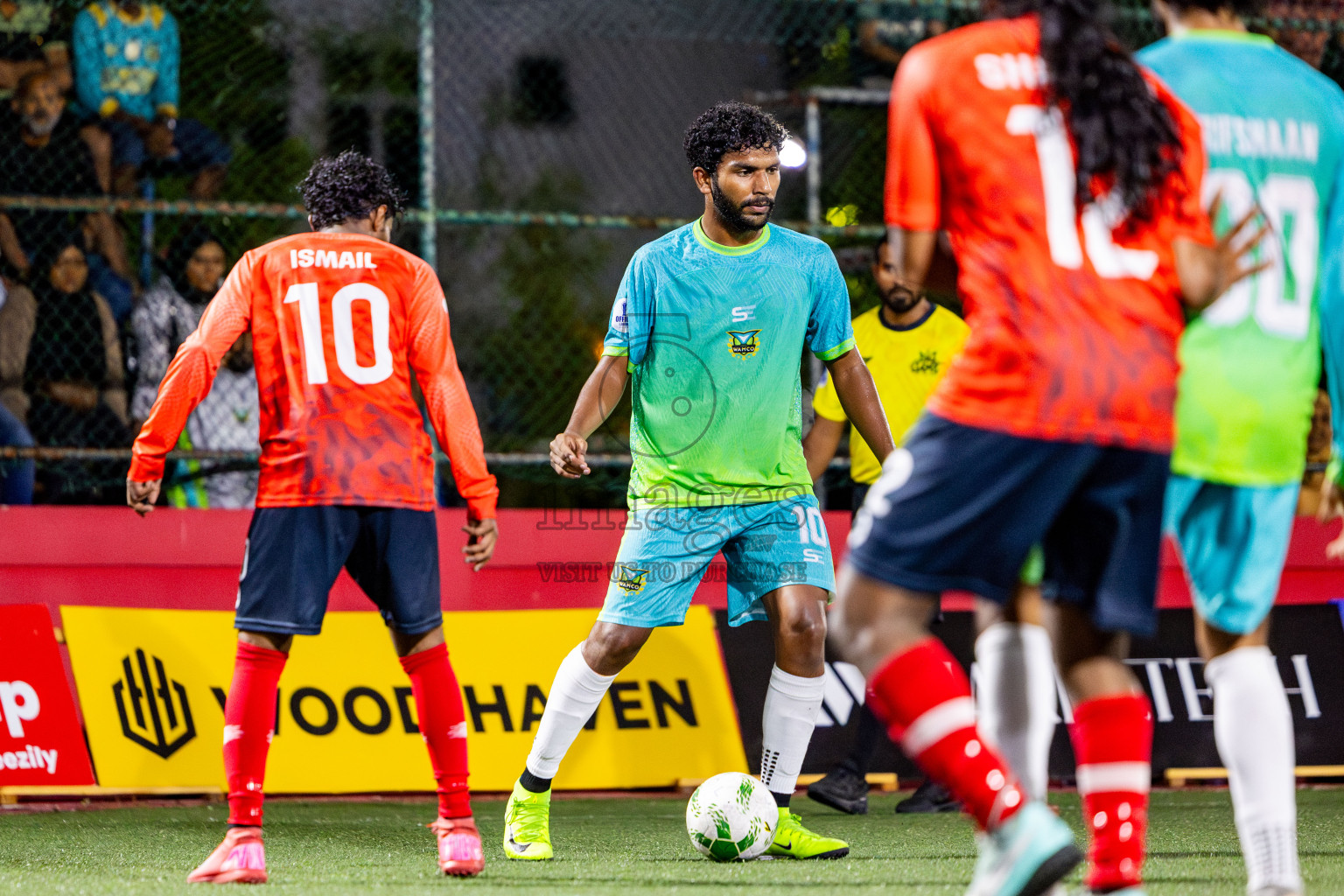 WAMCO vs Veliga in Day 10 of Office League 2025 was held on Friday, 25th April 2025 in Hulhumale', Maldives. Photos: Nausham Waheed / images.mv