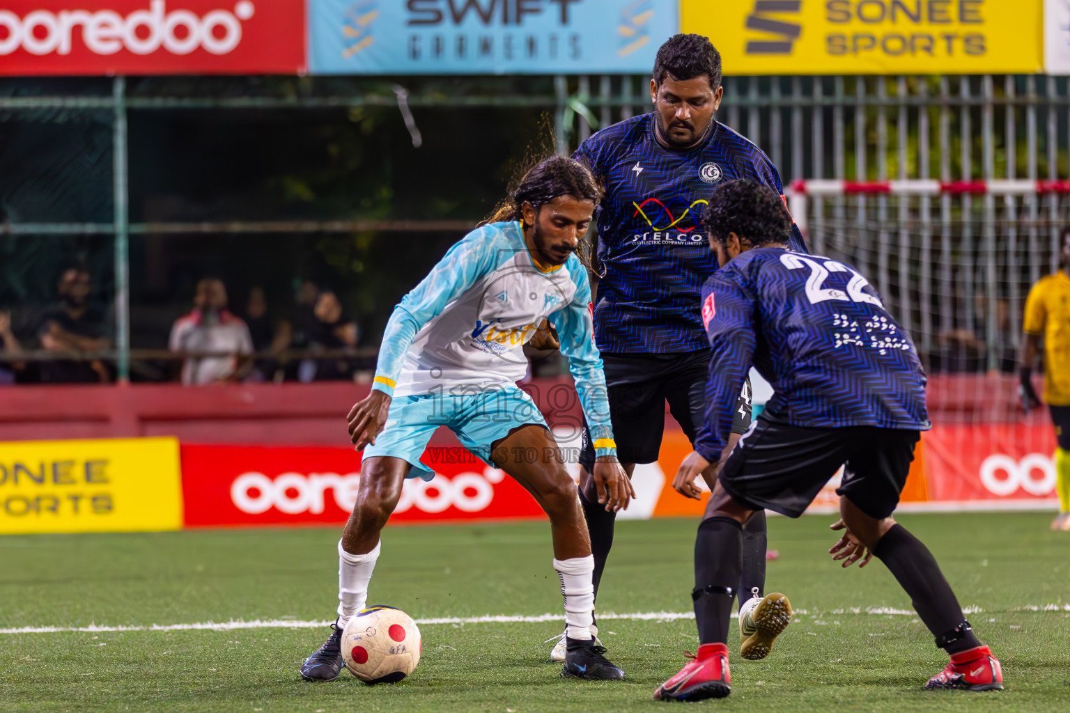 K Maafushi vs K Gulhi in Day 22 of Golden Futsal Challenge 2024 was held on Monday , 5th February 2024 in Hulhumale', Maldives
Photos: Ismail Thoriq / images.mv