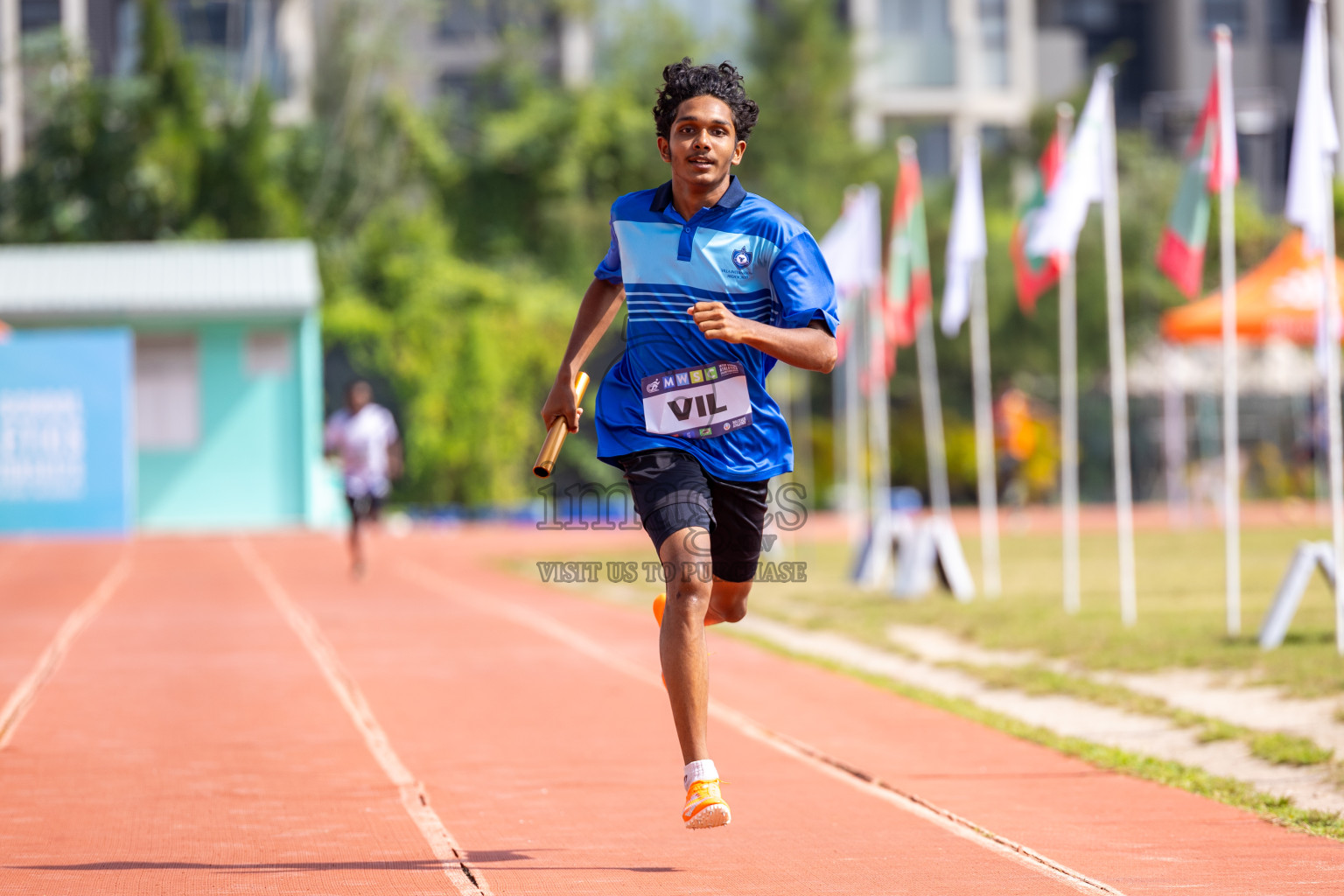 Day 6 of MWSC Interschool Athletics Championships 2024 held in Hulhumale Running Track, Hulhumale, Maldives on Thursday, 14th November 2024. Photos by: Ismail Thoriq / Images.mv