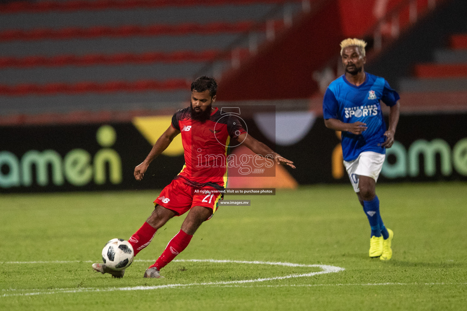 Nilandhoo Sports Club vs Da Grande Sports Club in Dhiraagu Dhivehi League 2019 held in Male', Maldives on 14th June. Photos: Suadh Abdul Sattar/images.mv