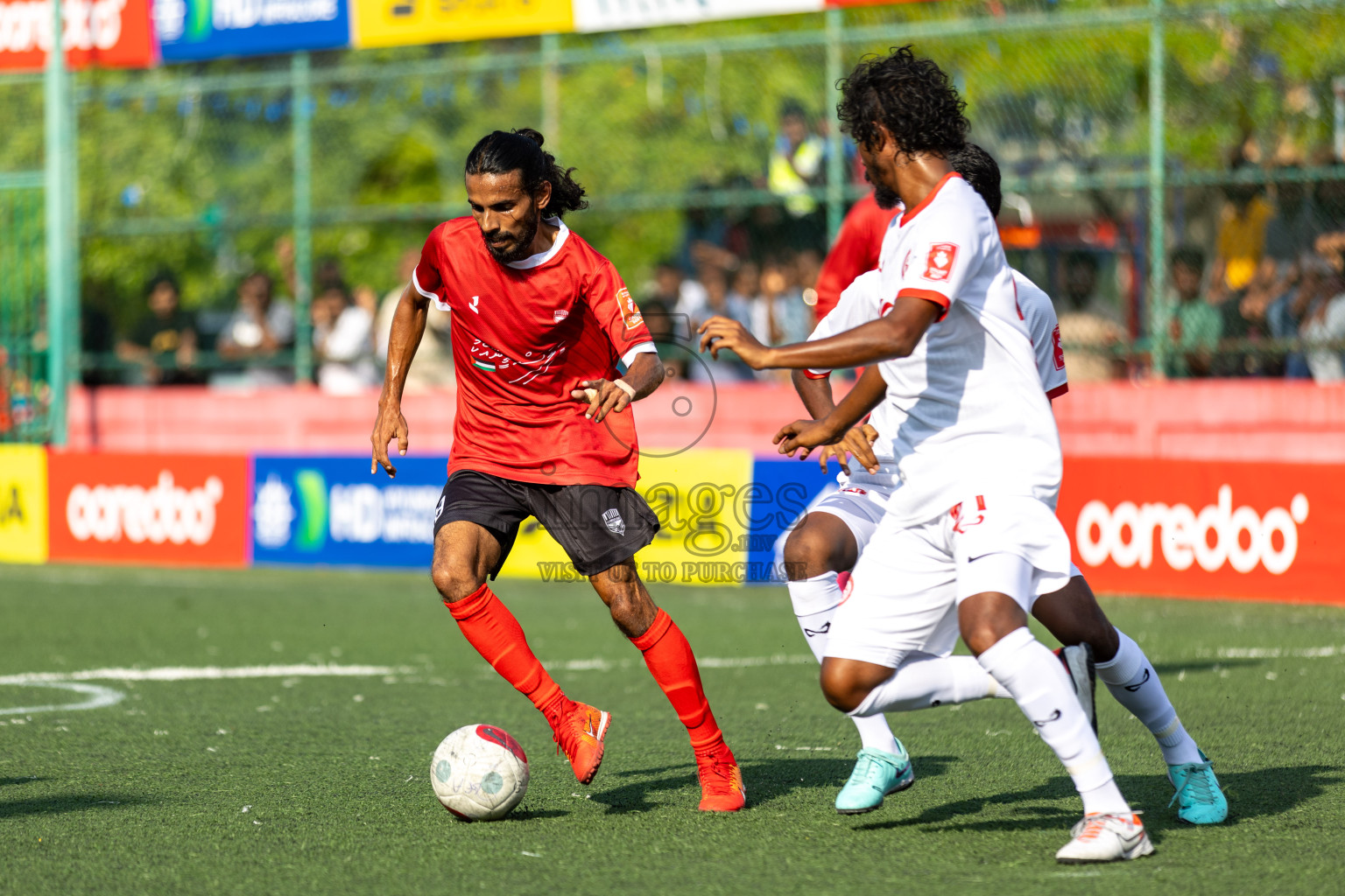 K. Huraa vs K. Himmafushi in Day 19 of Golden Futsal Challenge 2024 was held on Friday, 2nd February 2024 in Hulhumale', Maldives 
Photos: Hassan Simah / images.mv