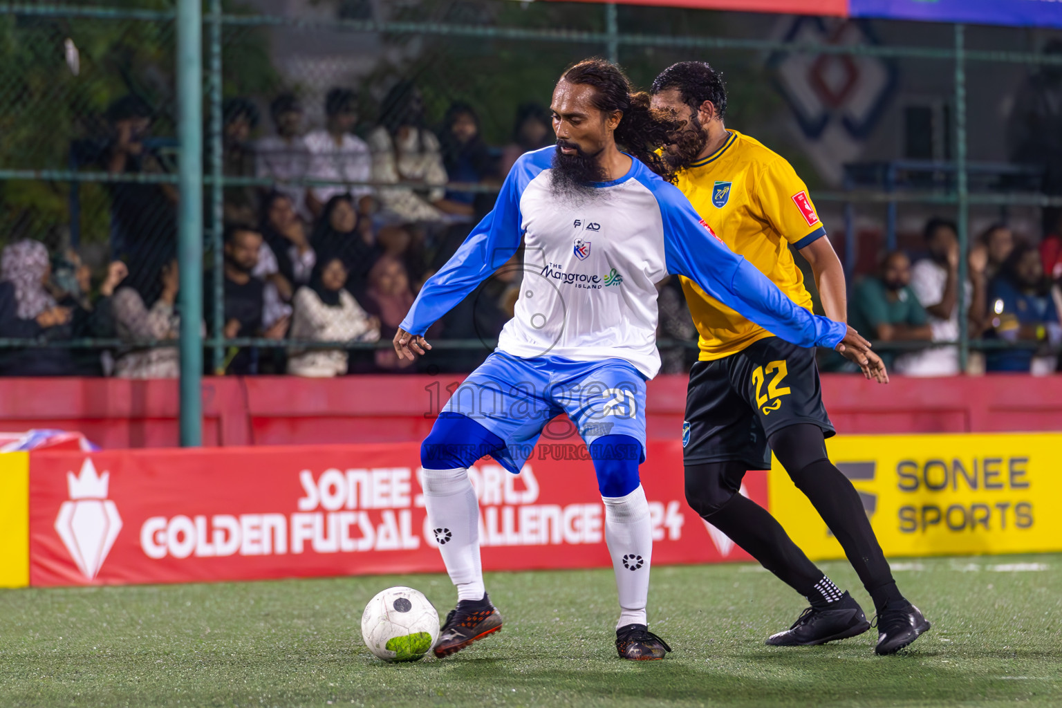 N Kendhikulhudhoo vs N Velidhoo in Day 11 of Golden Futsal Challenge 2024 was held on Thursday, 25th January 2024, in Hulhumale', Maldives
Photos: Ismail Thoriq / images.mv