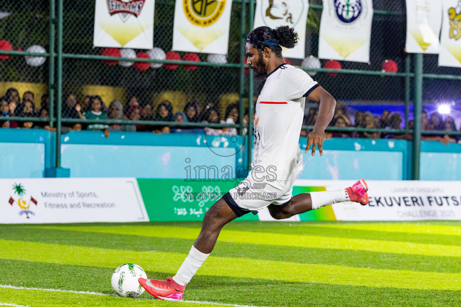 Ifhaams vs Dee Cee Jay SC in Final of Laamehi Dhiggaru Ekuveri Futsal Challenge 2025 was held on Tuesday, 29th July 2025, at Dhiggaru Futsal Ground, Dhiggaru, Maldives Photos: Nausham Waheed  / images.mv