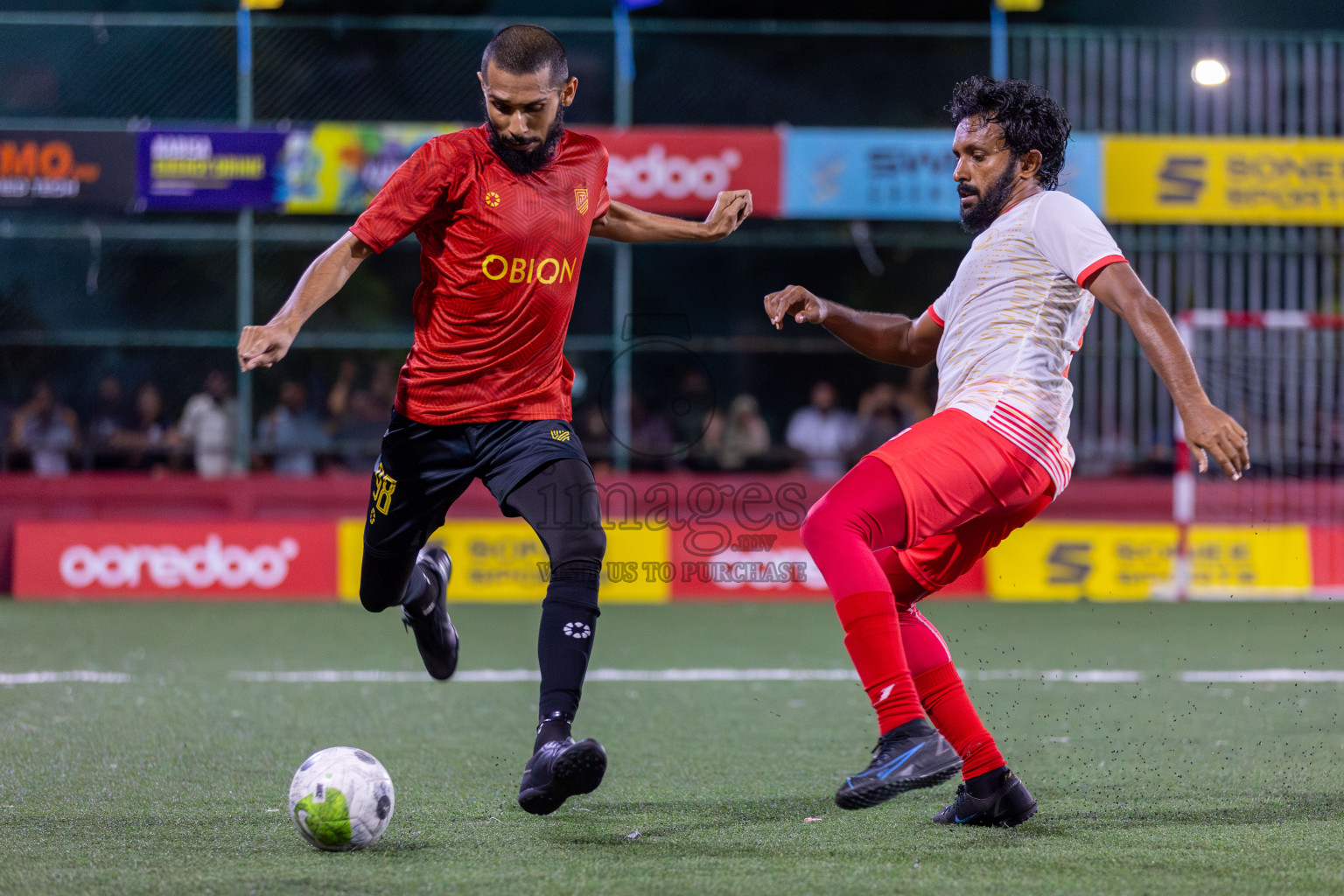 H.Dh Naivaadhoo vs H.Dh Kulhudhuffushi in Day 6 of Golden Futsal Challenge 2024 was held on Saturday, 20th January 2024, in Hulhumale', Maldives Photos: Mohamed Mahfooz Moosa / images.mv