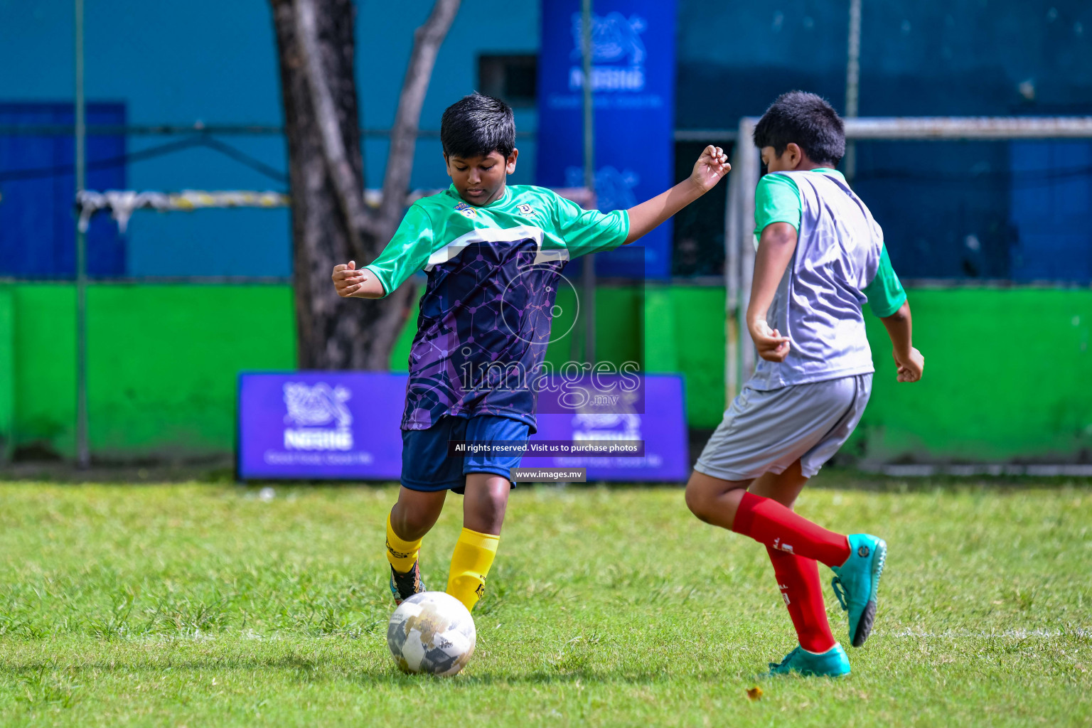 Day 1 of Milo Kids Football Fiesta 2022 was held in Male', Maldives on 19th October 2022. Photos: Nausham Waheed/ images.mv