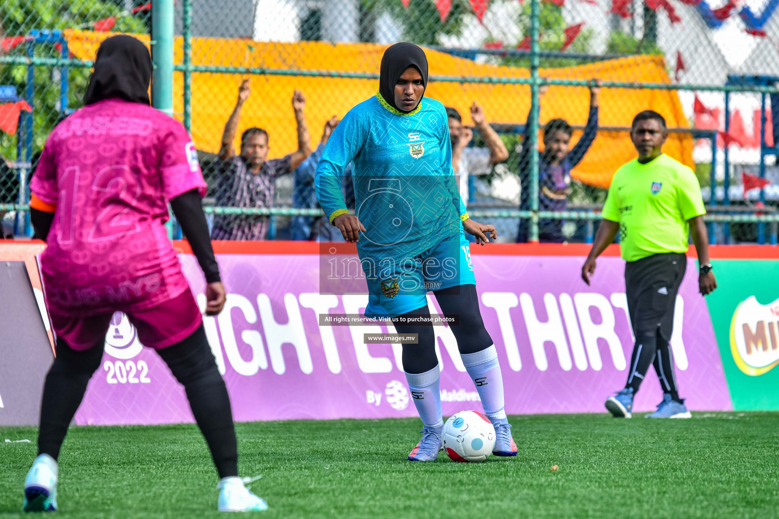 WAMCO vs Club MYS in Eighteen Thirty Women's Futsal Fiesta 2022 was held in Hulhumale', Maldives on Wednesday, 12th October 2022. Photos: Nausham Waheed / images.mv