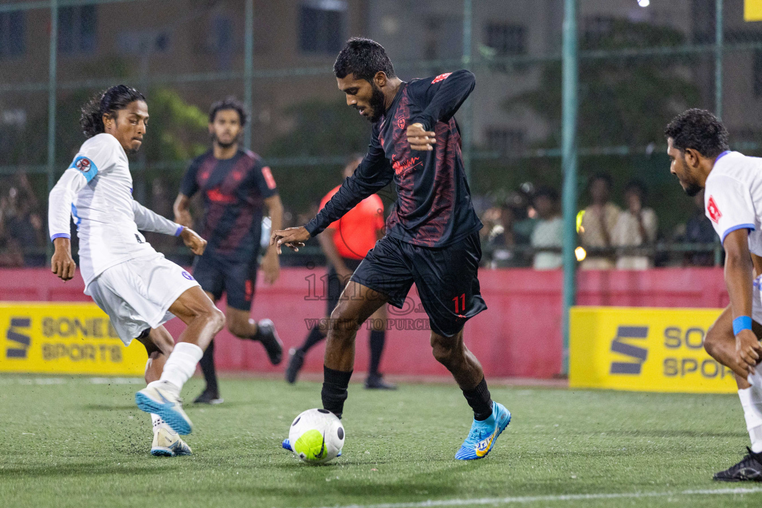 HA. Ihavandhoo vs HA. Muraidhoo in Day 1 of Golden Futsal Challenge 2024 was held on Monday, 15th January 2024, in Hulhumale', Maldives Photos: Nausham Waheed  / images.mv