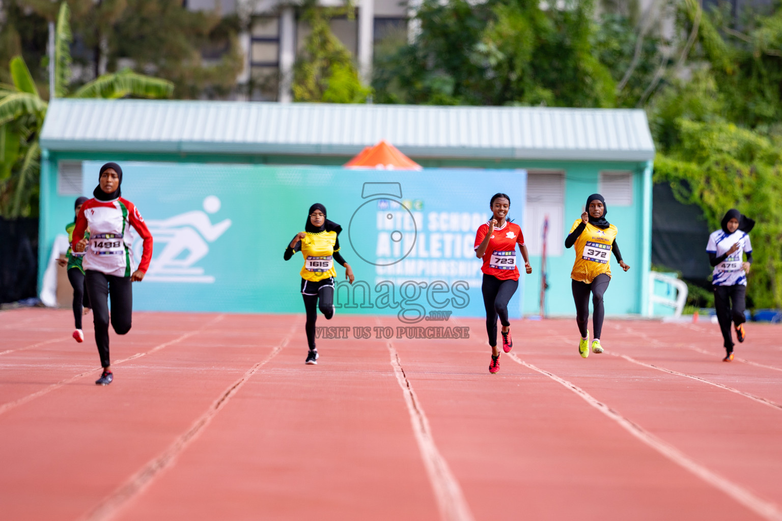 Day 3 of MWSC Interschool Athletics Championships 2024 held in Hulhumale Running Track, Hulhumale, Maldives on Monday, 11th November 2024. 
Photos by: Hassan Simah / Images.mv