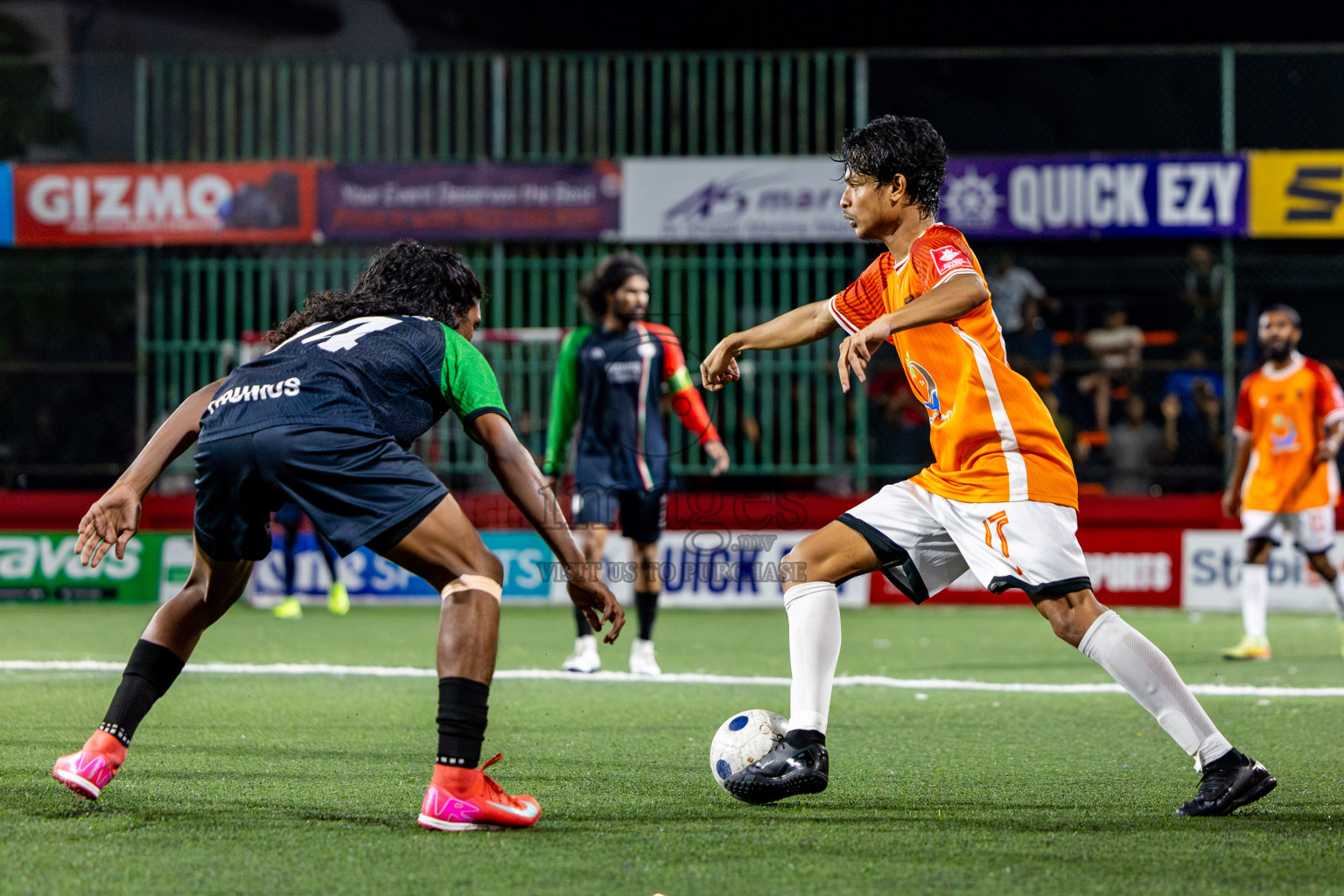 Thaa Hirilandhoo vs L Isdhoo in zone round Day 30 of Golden Futsal Challenge 2025 was held on Monday , 3rd February 2025, in Hulhumale', Maldives. Photos: Nausham Waheed / images.mv