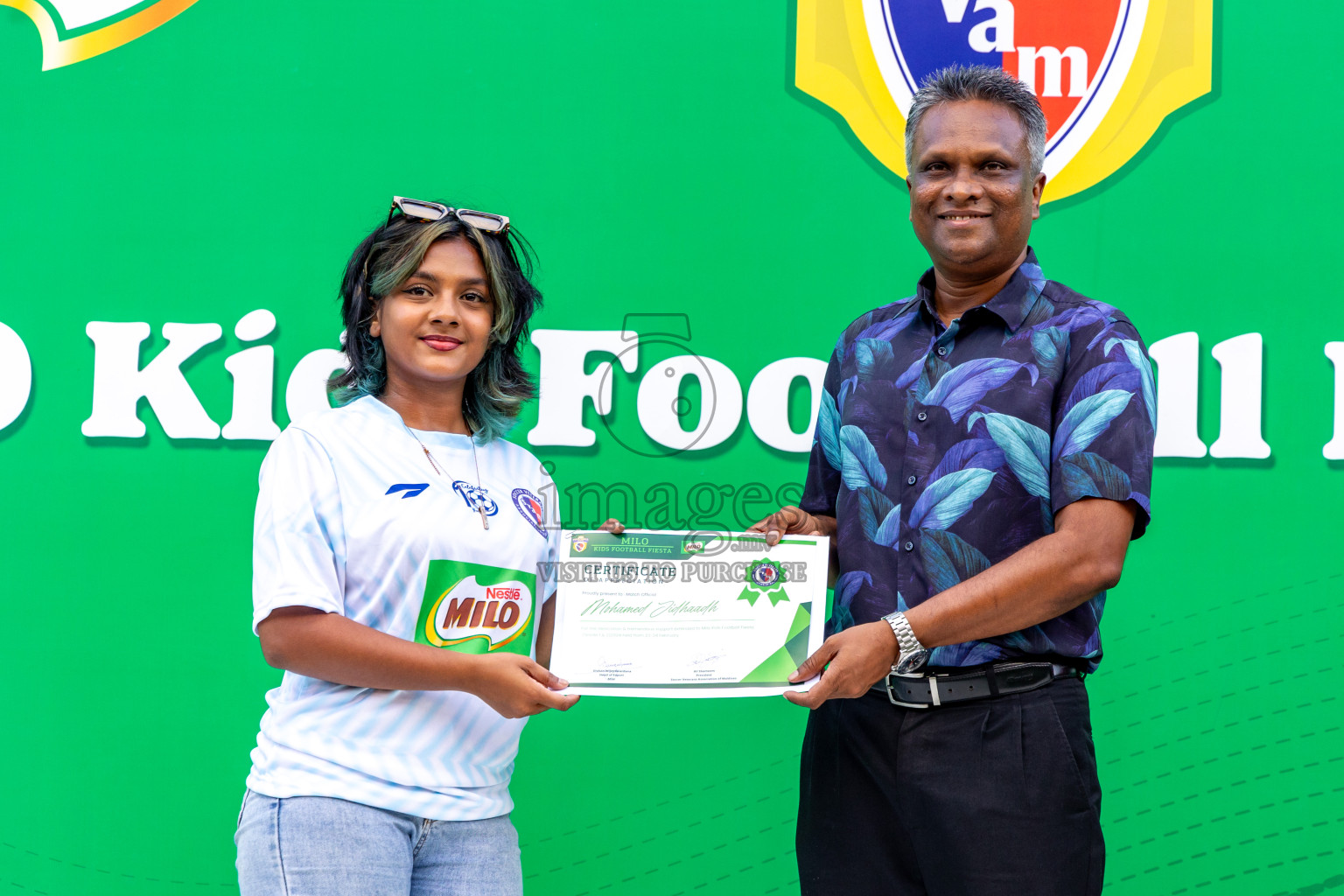 Day 2 of MILO Kids Football Fiesta was held at National Stadium in Male', Maldives on Saturday, 24th February 2024.