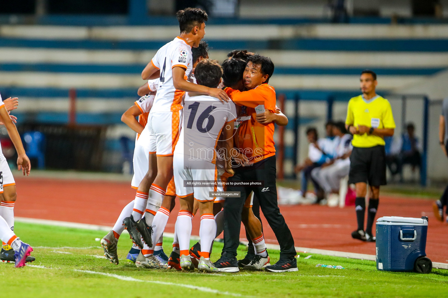 Bhutan vs Bangladesh in SAFF Championship 2023 held in Sree Kanteerava Stadium, Bengaluru, India, on Wednesday, 28th June 2023. Photos: Nausham Waheed, Hassan Simah / images.mv