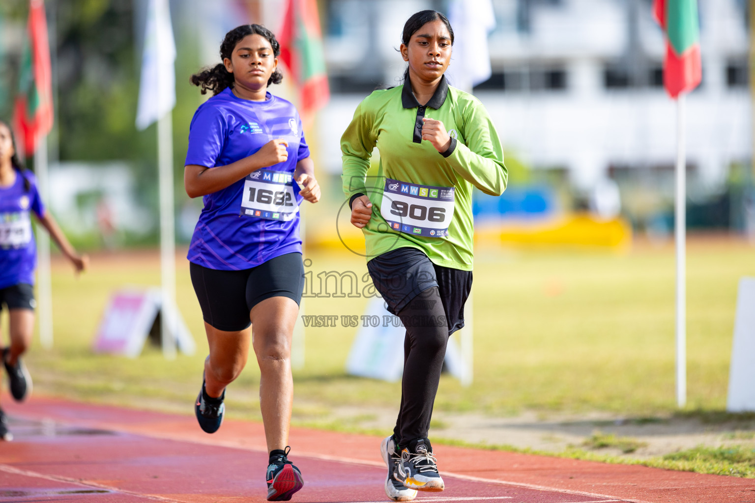 Day 1 of MWSC Interschool Athletics Championships 2024 held in Hulhumale Running Track, Hulhumale, Maldives on Saturday, 9th November 2024. 
Photos by: Ismail Thoriq / images.mv