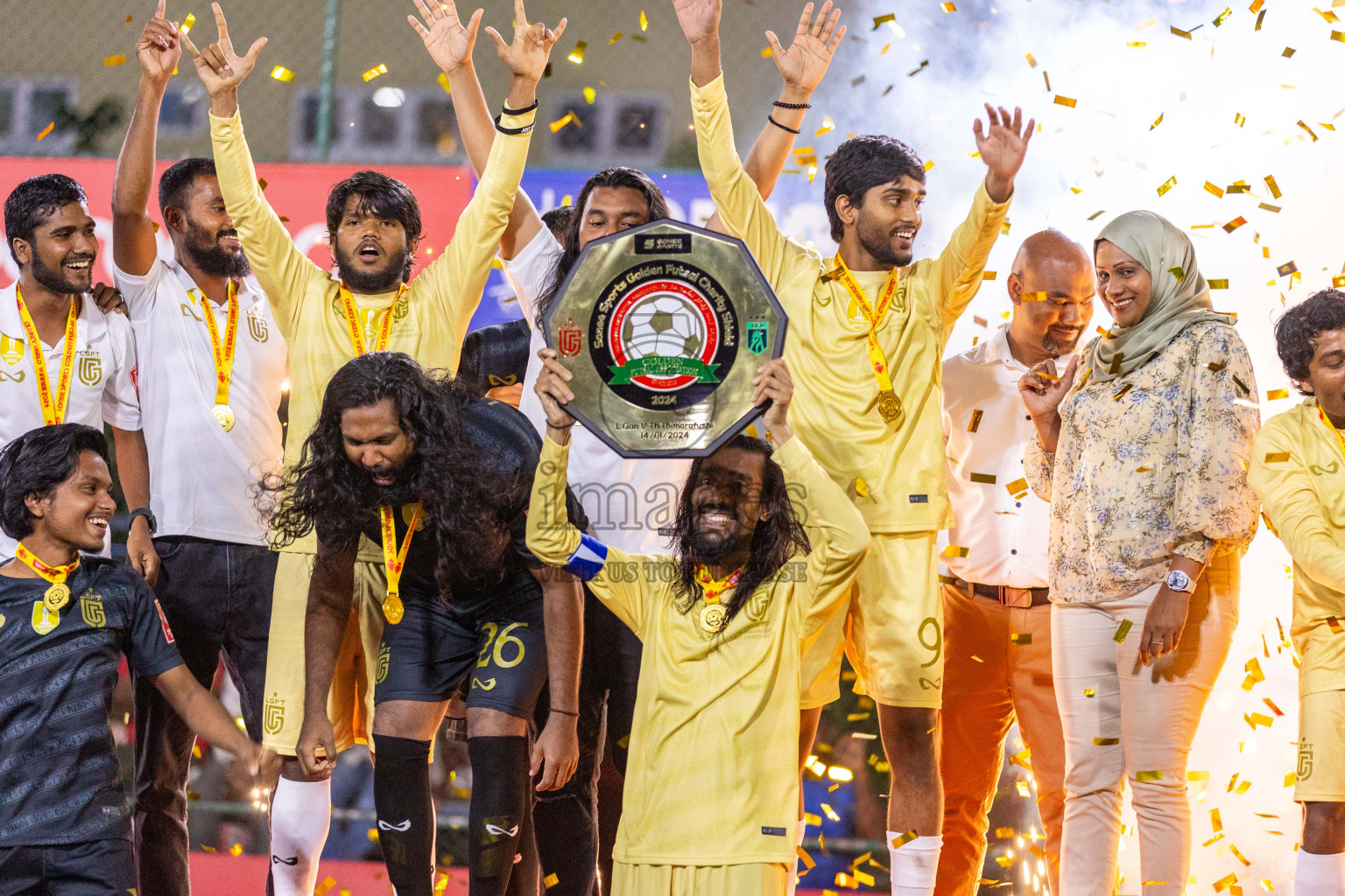 Opening of Golden Futsal Challenge 2024 with Charity Shield Match between L.Gan vs Th. Thimarafushi was held on Sunday, 14th January 2024, in Hulhumale', Maldives Photos: Ismail Thoriq / images.mv