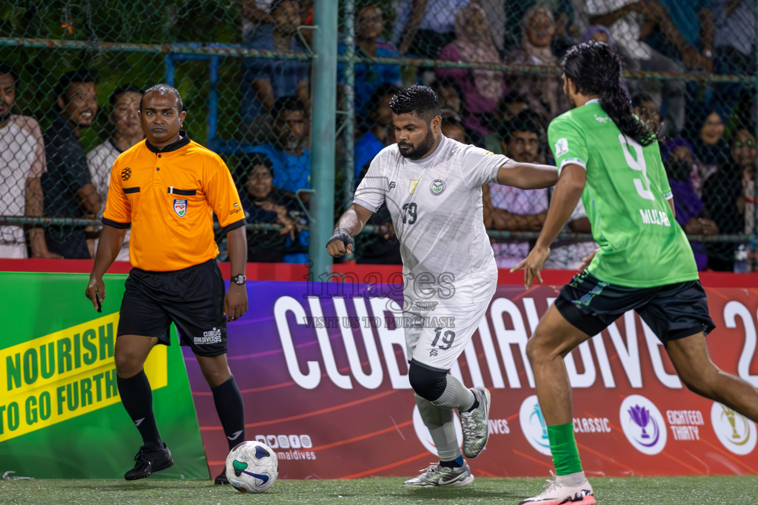 Team DJA vs Male' City Council in Club Maldives Classic 2024 held in Rehendi Futsal Ground, Hulhumale', Maldives on Tuesday, 10th September 2024.
Photos: Ismail Thoriq / images.mv