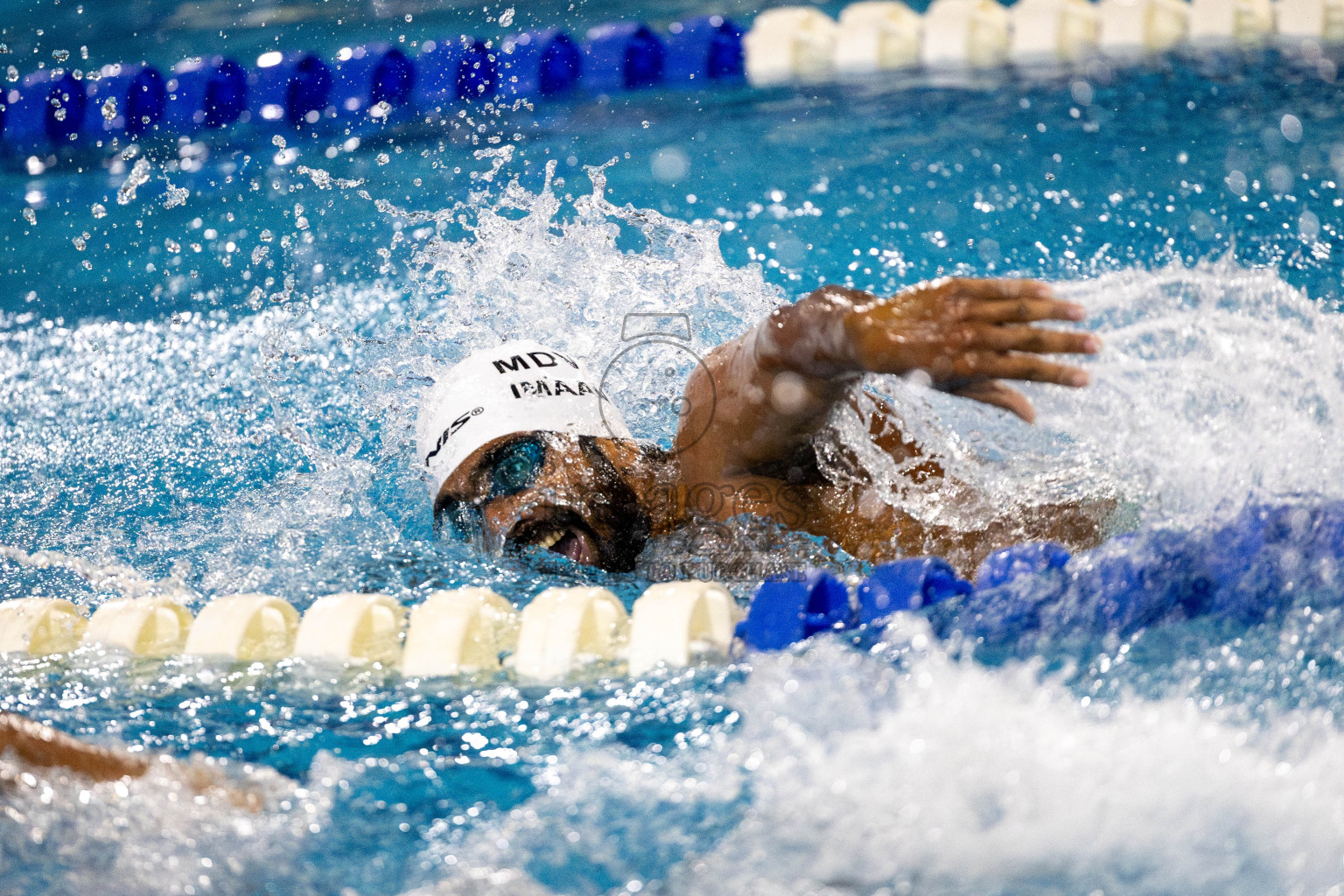 Day 6 of National Swimming Competition 2024 held in Hulhumale', Maldives on Wednesday, 18th December 2024. Photos: Mohamed Mahfooz Moosa / images.mv