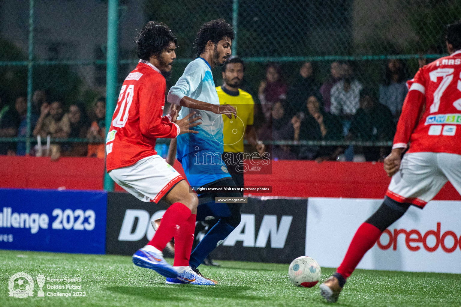 AA. Thoddoo vs AA. Mathiveri in Day 4 of Golden Futsal Challenge 2023 on 08 February 2023 in Hulhumale, Male, Maldives