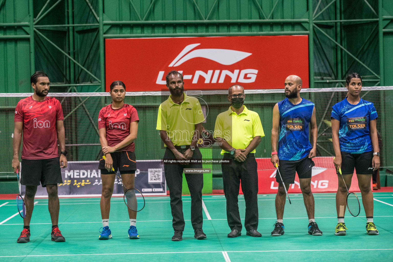 Final of Badminton association mixed group championship 2021 held in Male', Maldives Photos by Nausham Waheed