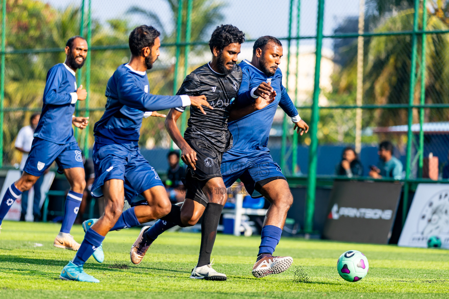 Invicto SC vs Escolar FC in Day 3 of BG Futsal Challenge 2024 was held on Thursday, 14th March 2024, in Male', Maldives Photos: Nausham Waheed / images.mv