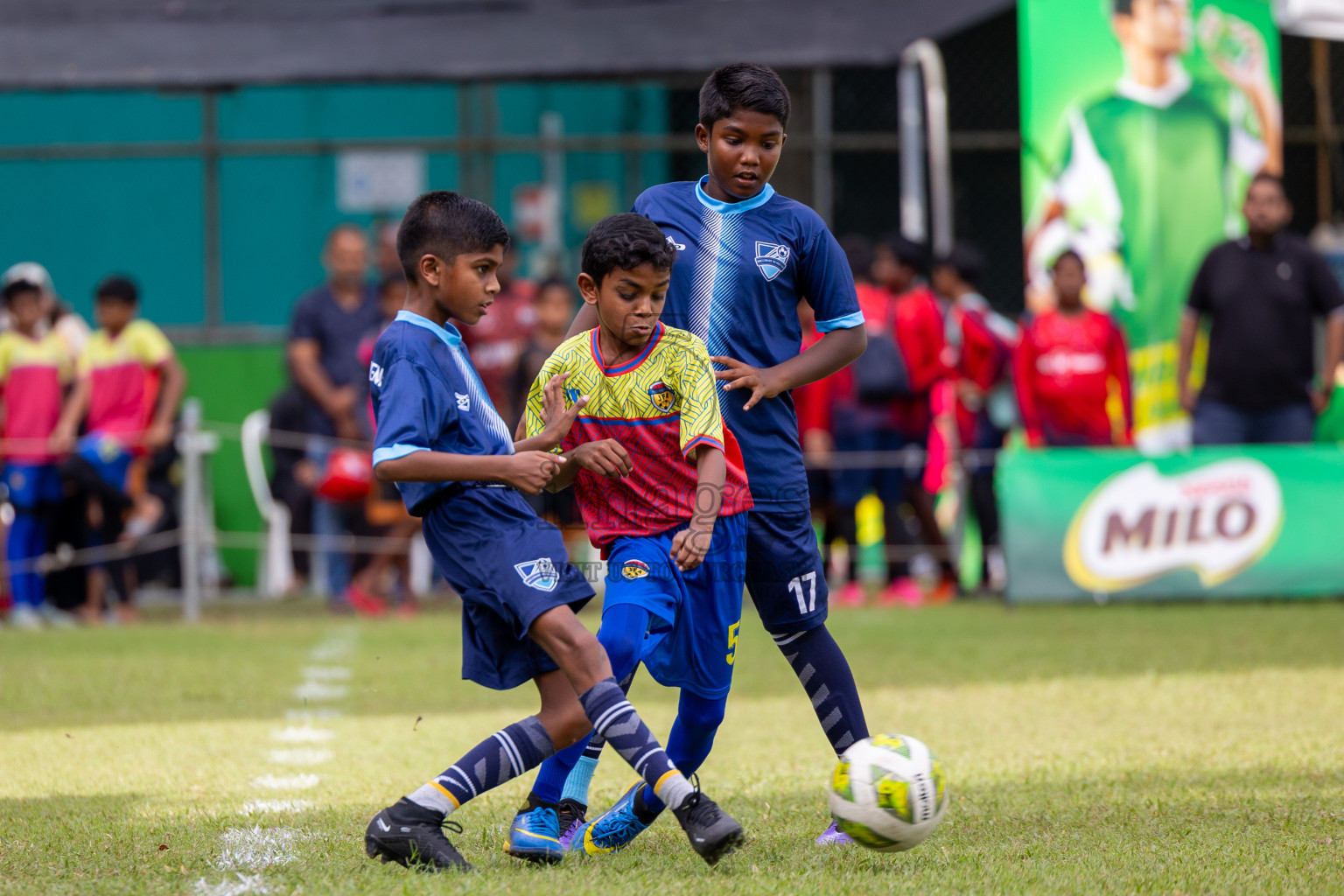 Day 2 of MILO Academy Championship 2024 - U12 was held at Henveiru Grounds in Male', Maldives on Friday, 5th July 2024.
Photos: Ismail Thoriq / images.mv