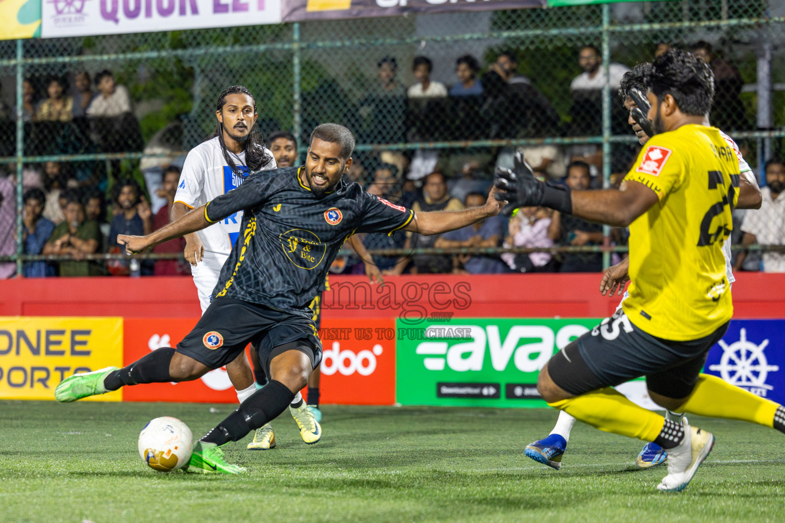 S. Hithadhoo VS S. Maradhoo in Day 7 of Golden Futsal Challenge 2025 was held on Saturday, 11th January 2025, in Hulhumale', Maldives Photos: Hassan Simah / images.mv