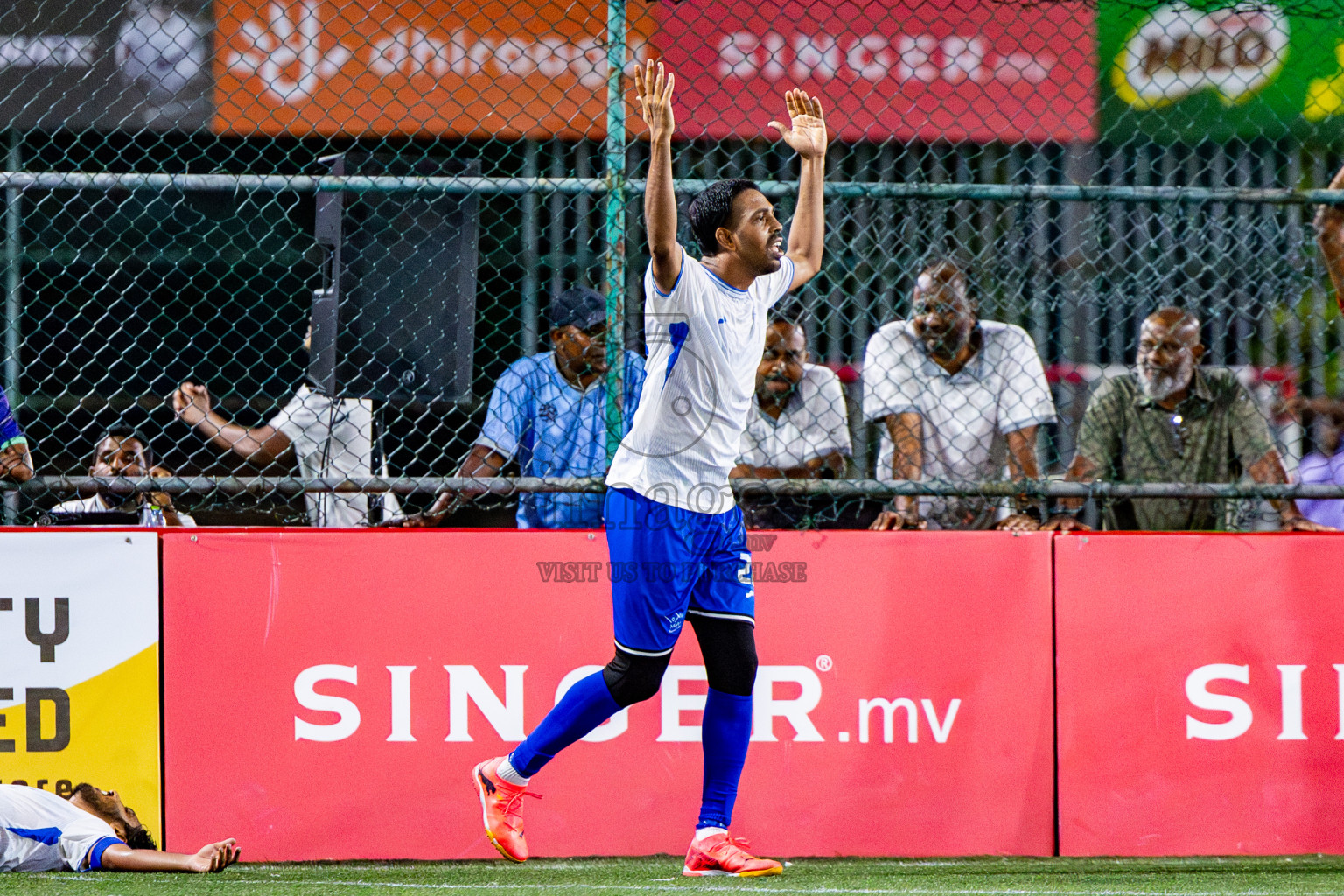 TEAM MMA vs CLUB 220 in the Semi-finals of Club Maldives Classic 2024 held in Rehendi Futsal Ground, Hulhumale', Maldives on Tuesday, 19th September 2024. 
Photos: Nausham Waheed / images.mv