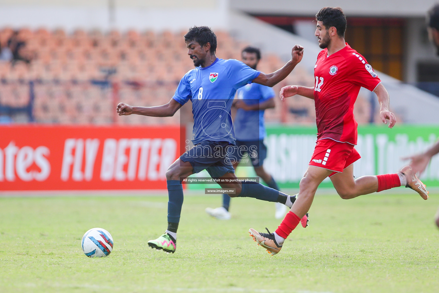 Lebanon vs Maldives in SAFF Championship 2023 held in Sree Kanteerava Stadium, Bengaluru, India, on Tuesday, 28th June 2023. Photos: Nausham Waheed, Hassan Simah / images.mv