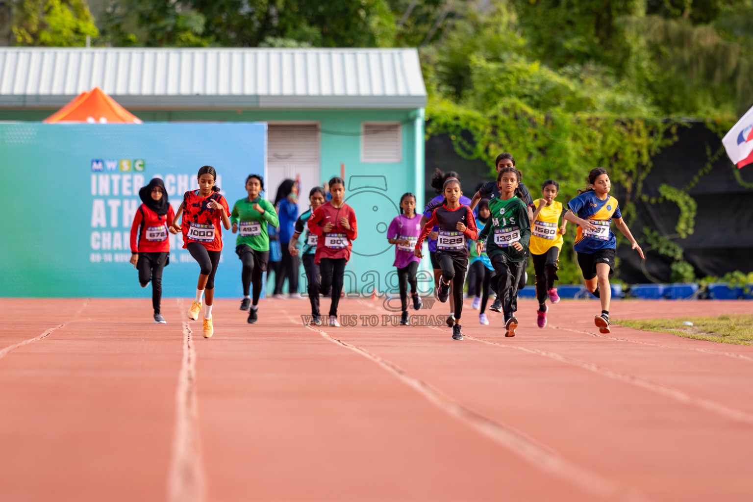 Day 3 of MWSC Interschool Athletics Championships 2024 held in Hulhumale Running Track, Hulhumale, Maldives on Monday, 11th November 2024. 
Photos by: Hassan Simah / Images.mv