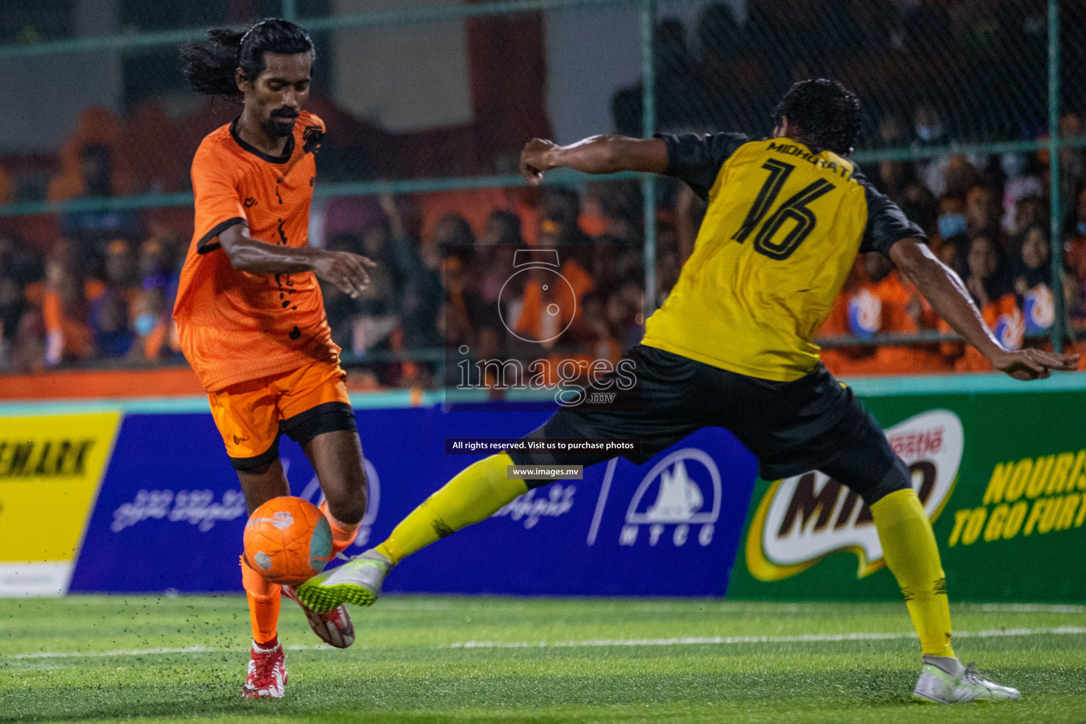 RRC Vs FSM in the Semi Finals of Club Maldives 2021 held in Hulhumale, Maldives on 19 December 2021. Photos: Ismail Thoriq / images.mv