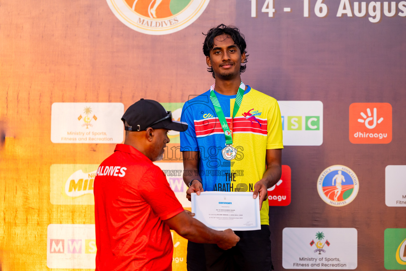 Day 2 of National Athletics Championship 2025 was held at Ekuveni Running Ground in Male', Maldives on Friday, 15th August 2025. Photos: Nausham Waheed  / images.mv
