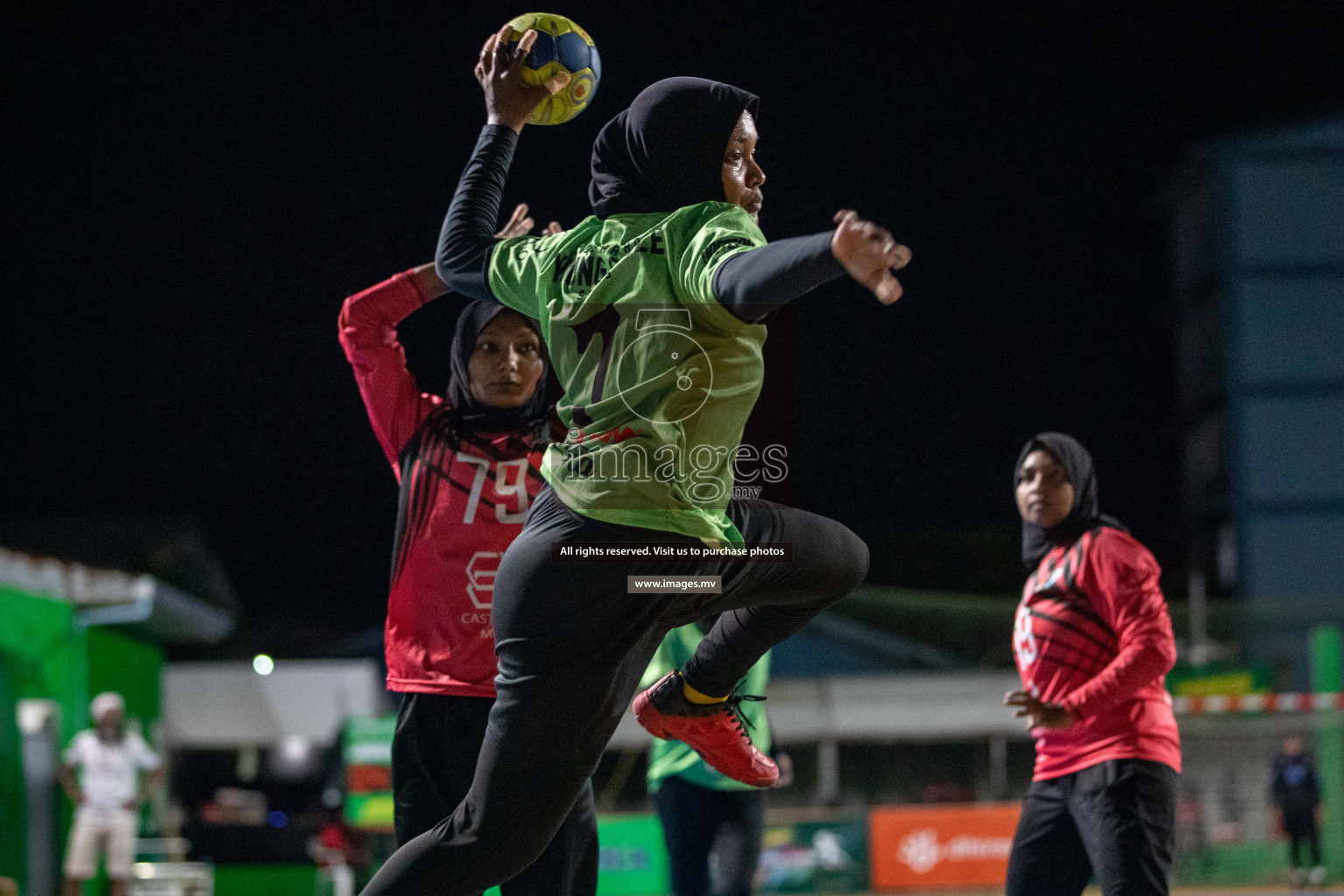 Day 9 of 6th MILO Handball Maldives Championship 2023, held in Handball ground, Male', Maldives on 28th May 2023 Photos: Nausham Waheed/ Images.mv